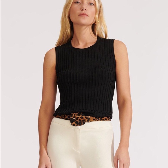 Veronica Beard Tops - VERONICA BEARD ARALIA SLEEVELESS SHELL BLACK TOP NEW WITH TAGS XL
